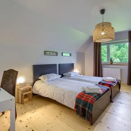 빌라 Chabrowo Retreat - Dom 220m2 Nad Jeziorem Klimkowka, Beskid Niski